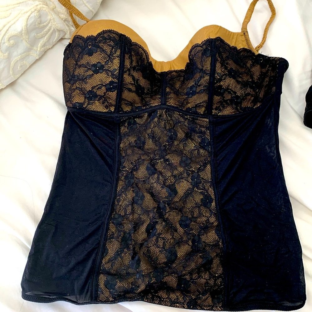Intimissimi corset black and gold 36C